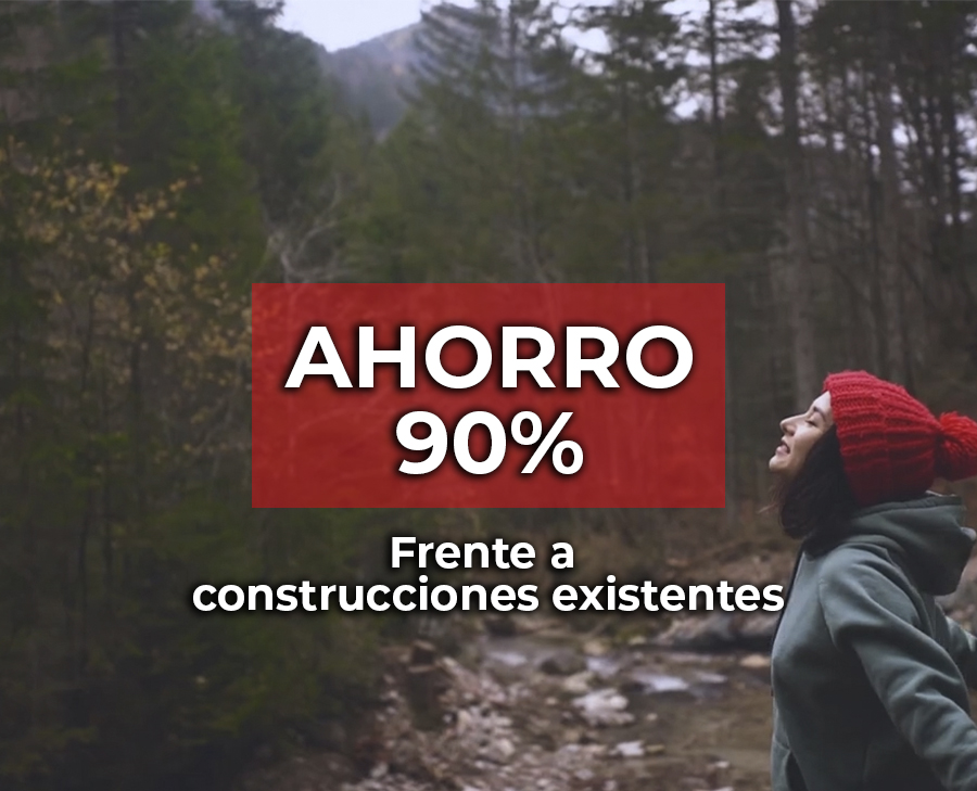 Ahorros de hasta un 90% frente a construcciones existentes